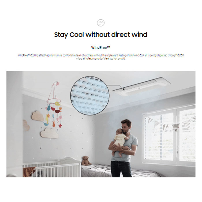 Samsung AC Cassette Inverter 1 Way Wind-Free 2 PK - AC052FE1DKF/EA | AC052 FE1DKF